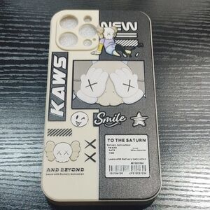 iPhone 12 Pro Max Case KAWS - Beige & Black To The Saturn - And Beyond
